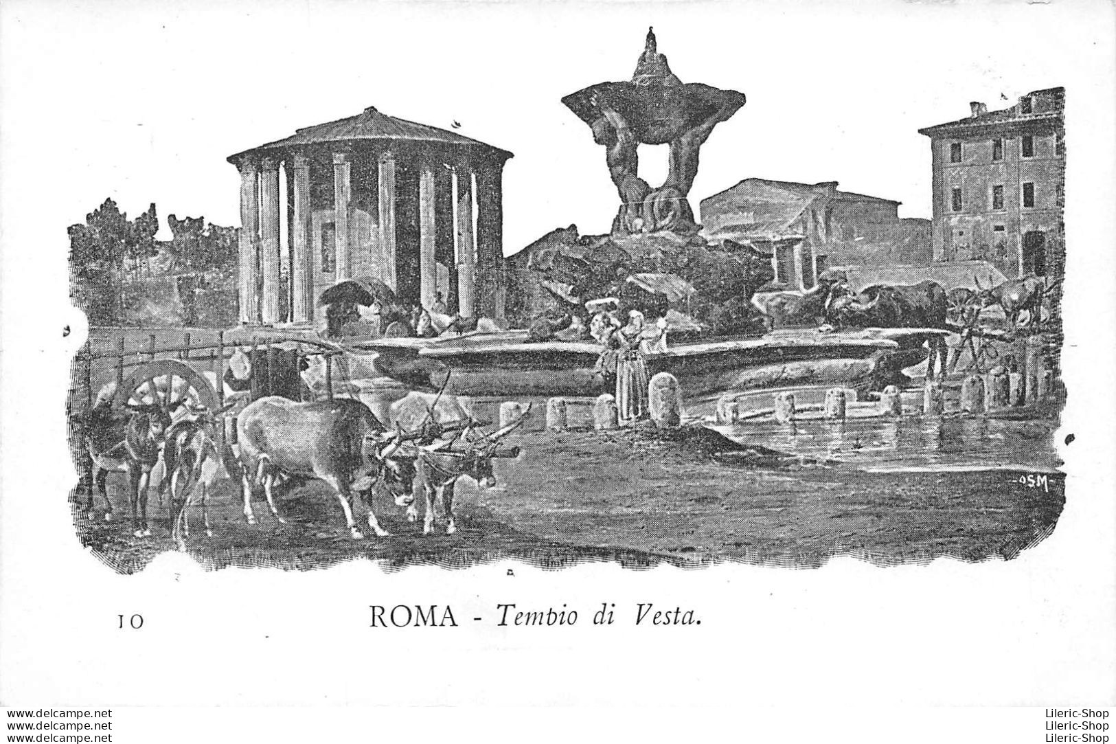 ROMA -  Tembio Di Vesta..- Precursore Vecchia Cartolina - Autres Monuments, édifices