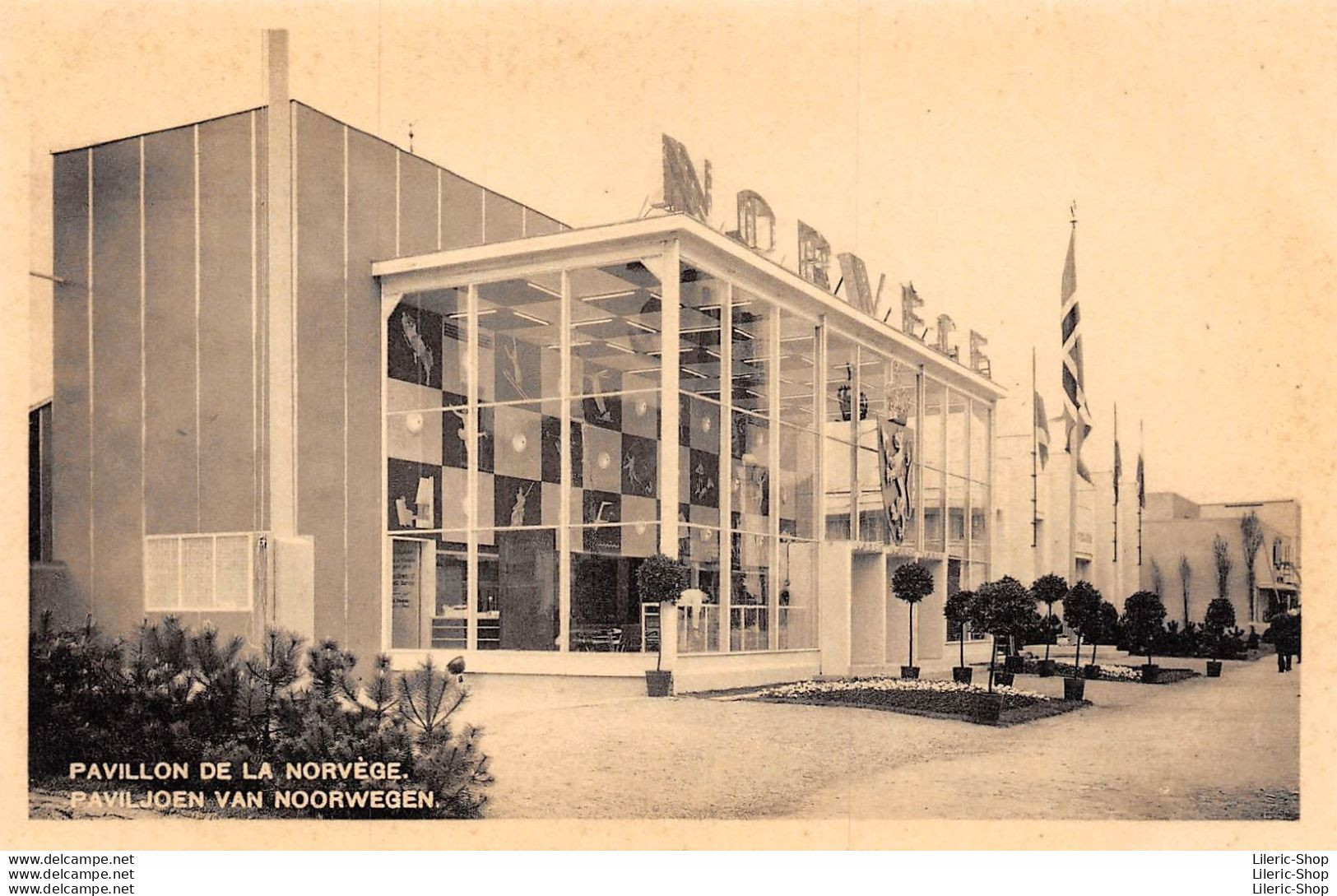Exposition Universelle 1935 - PAVILLON DE LA NORVEGE.  PAVILJOEN VAN NOORWEGEN. - Expositions Universelles