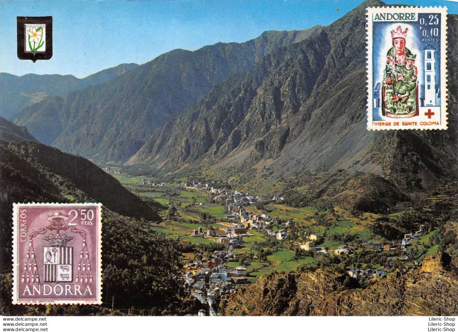 Valls D'Andorra Andorre N°618 Les Escaldes Andorra La Vella VOIR TIMBRES Recto Verso - Andorra