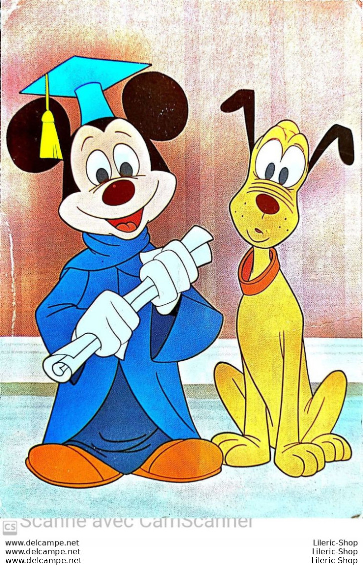 Carte Sonore Type Pouet-Pouet - Personnages Disney Mickey Mouse Et Pluto Le Chien - - Sonstige & Ohne Zuordnung