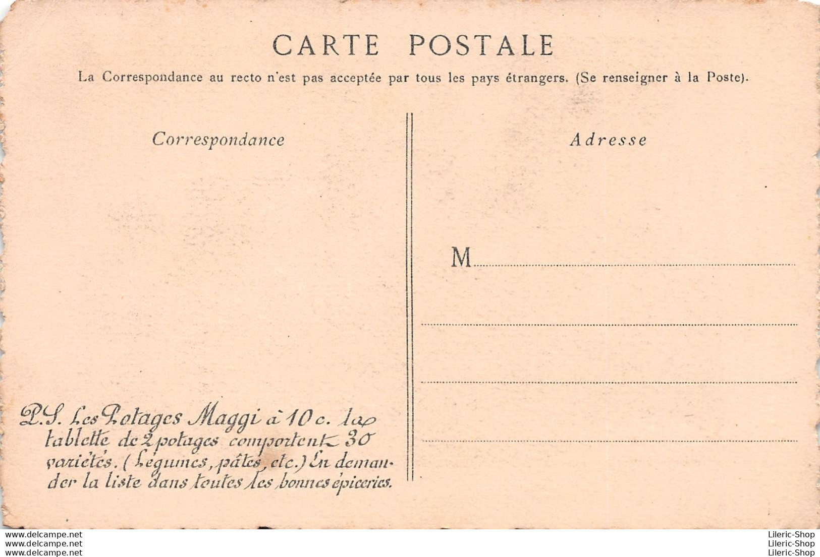 Publicité Potages Maggi  35. SEINE-INFERIEURE. - Vue Du Vieux Chateau De Lillebonne. - Publicité