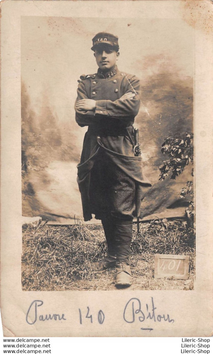Carte-Photo D'un Soldat Du 140 -ème Régiment D'Infanterie - Personnages