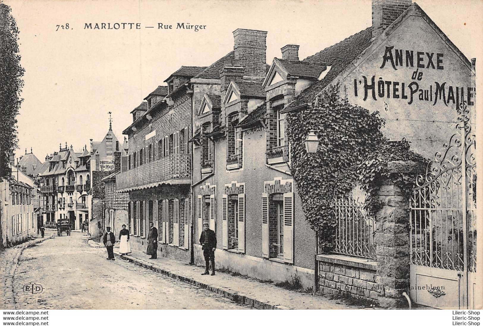 728. MARLOTTE (77) - Rue Mürger Annexe De L'Hôtel Mallet - Éditeur E.L.D - Autres & Non Classés