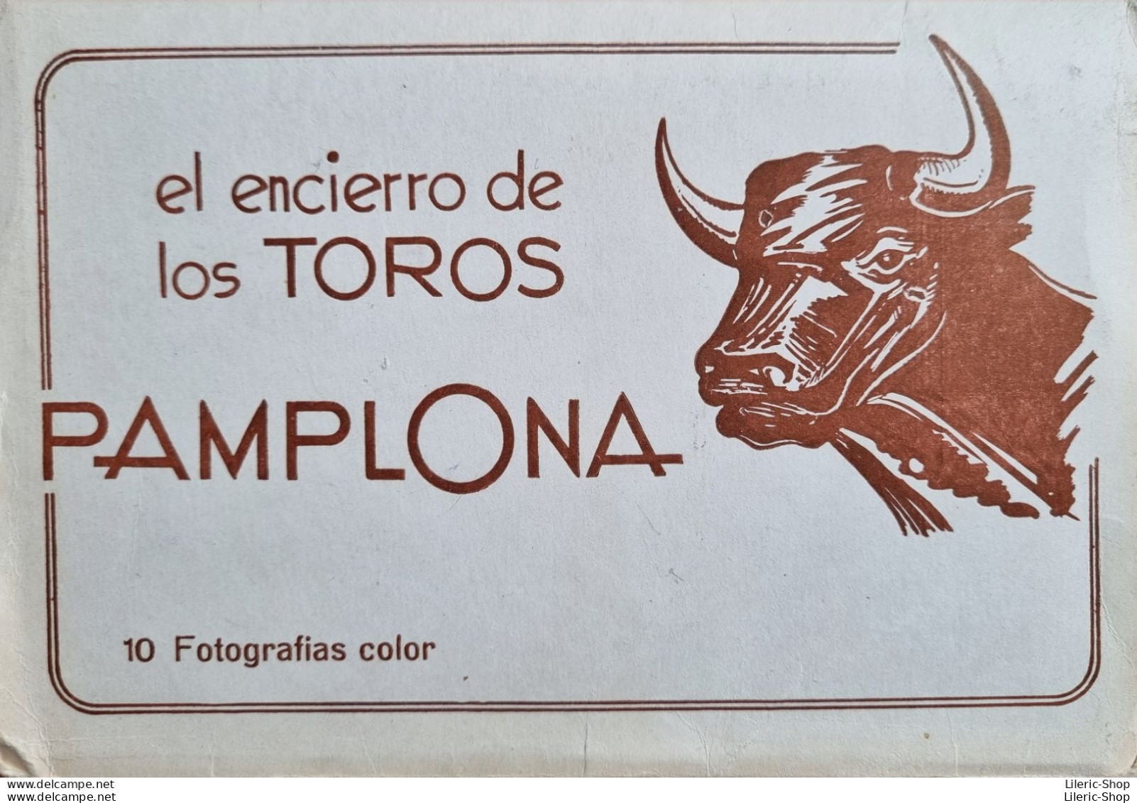 ESPAÑA - El Encierro De Los TOROS PAMPLONA 10 Fotografias Color 150x105 - Navarra (Pamplona)