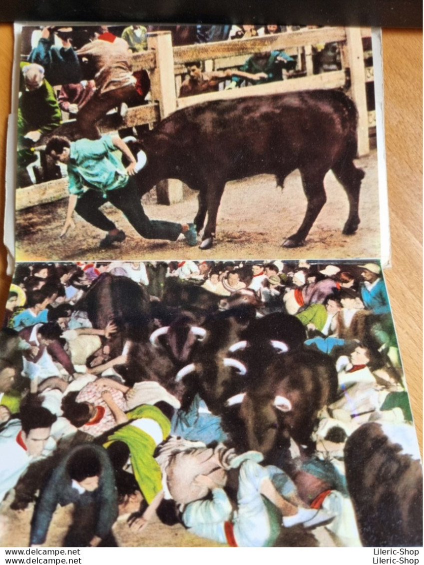 ESPAÑA - El Encierro De Los TOROS PAMPLONA 10 Fotografias Color 150x105 - Navarra (Pamplona)