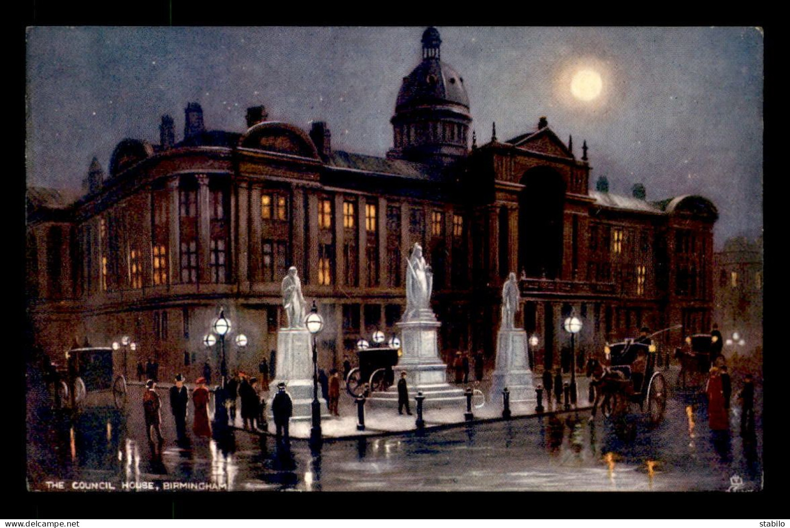 ILLUSTRATEURS - RAPHAEL TUCK - BIRMINGHAM BY NIGHT - Tuck, Raphael