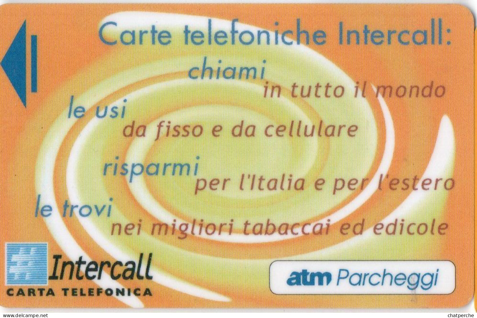 TELECARTE PREPAYEE ITALIE  CARTE TELEFONICHE INTERCALL - Cartes GSM Prépayées & Recharges