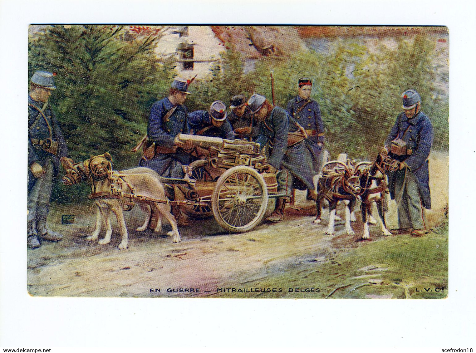 EN GUERRE - MITRAILLEUSES BELGES - Matériel