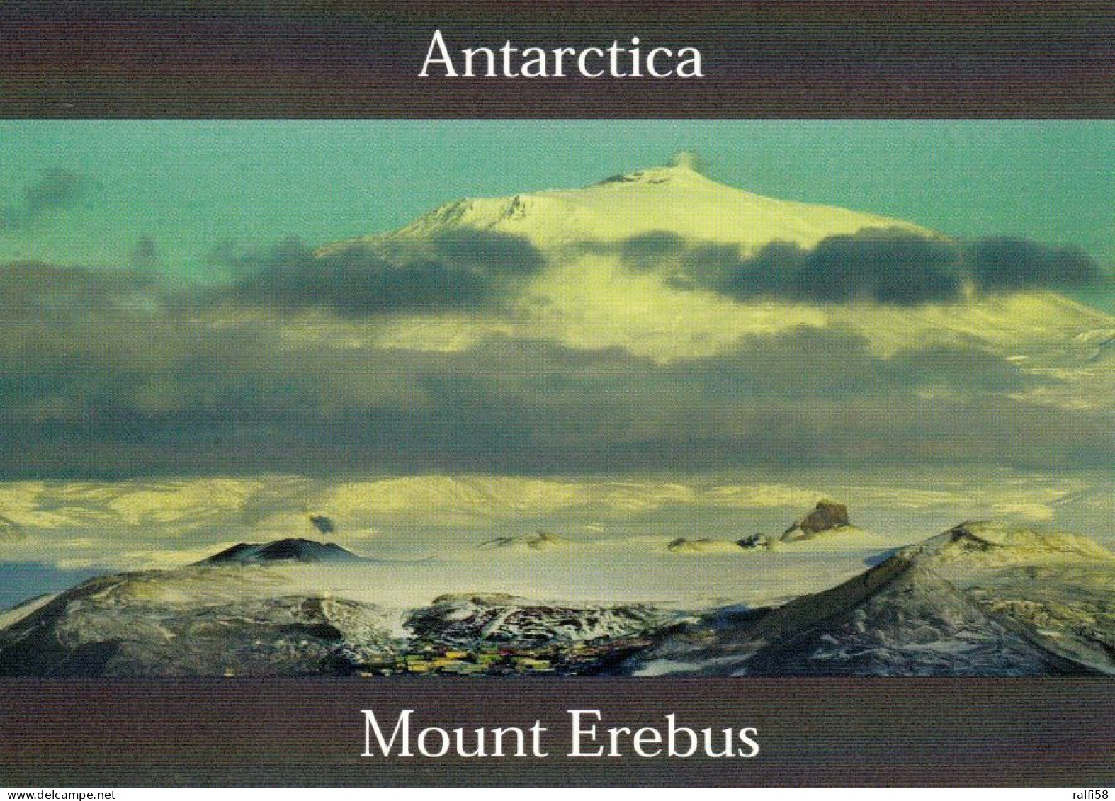 1 AK Antarctica / Antarktis * Mount Erebus Auf Ross Island - Der Südlichste Aktive Vulkan Der Erde * - Other & Unclassified