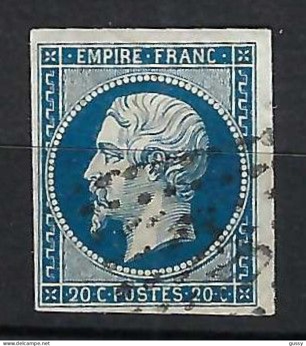 FRANCE Classique, B Obl. PC Des Villes Sur TP Isolés: PC 1727 (Lille,1) Sur Y&T 14Aa - 1853-1860 Napoléon III.