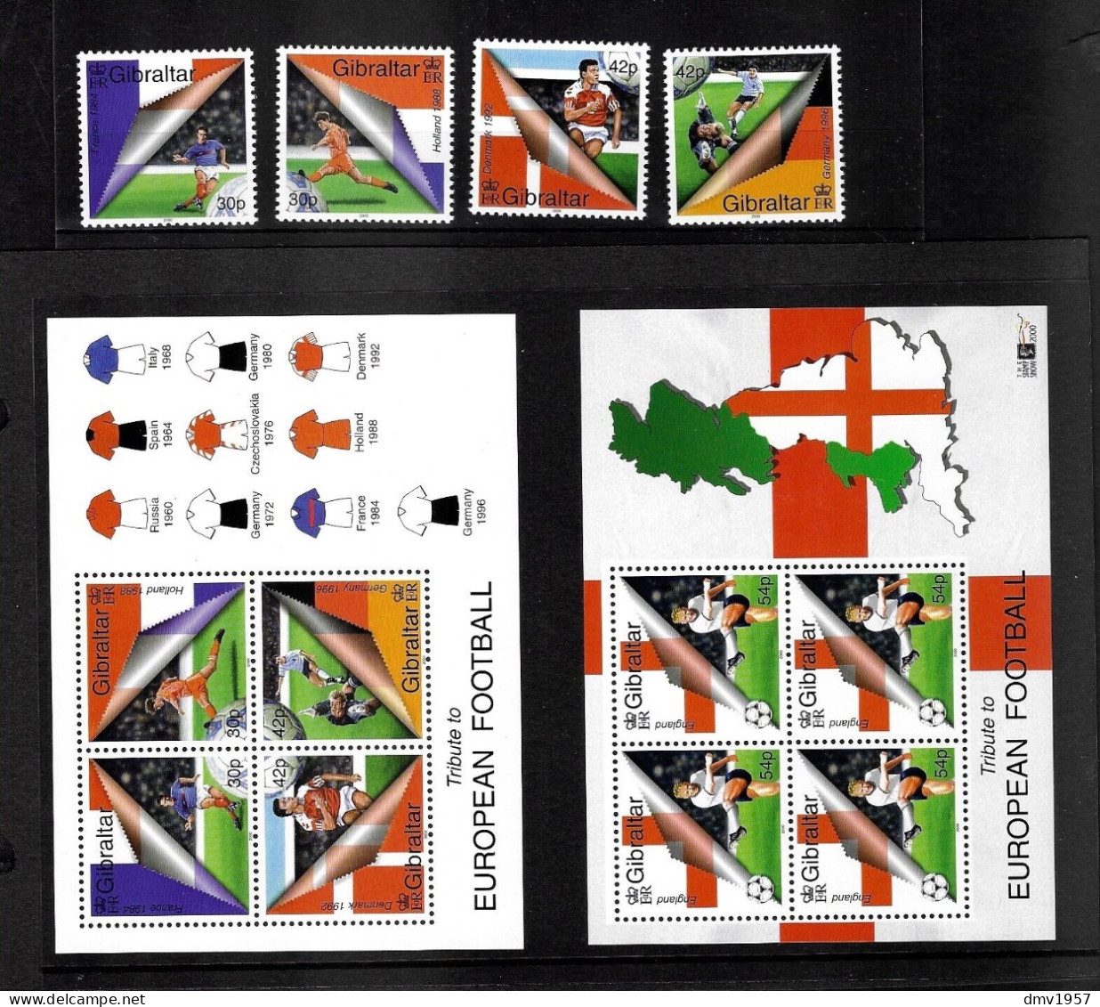 Gibraltar 2000 MNH European Football Championships Belgium & Netherlands - Gibraltar