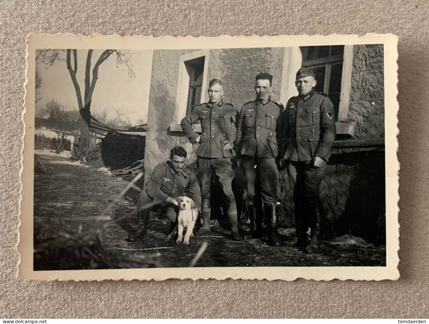 Lot 2 Pictures Vilseck Ebersbach German Soldiers In March 1940 In Rest. - Guerre, Militaire