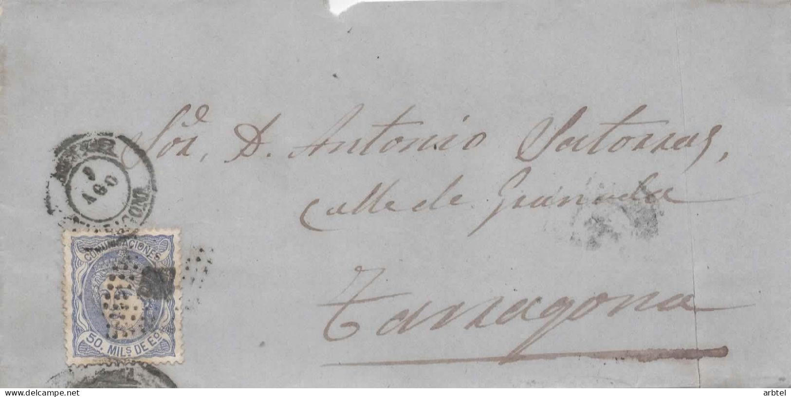 CC A TARRAGONA 1870? - Lettres & Documents