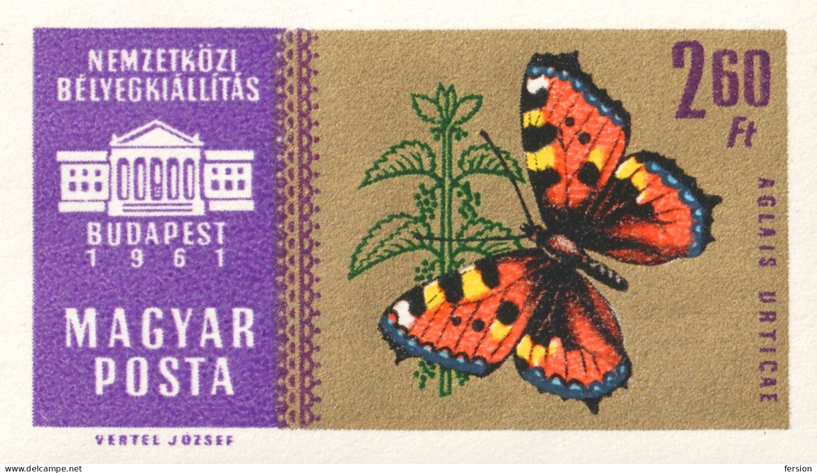 BUTTERFLY BIRD goldfinch FLAG FLOWER orchids orchid GOLD mini sheet SET 1961 Stamp Exhibition Budapest HUNGARY FIP