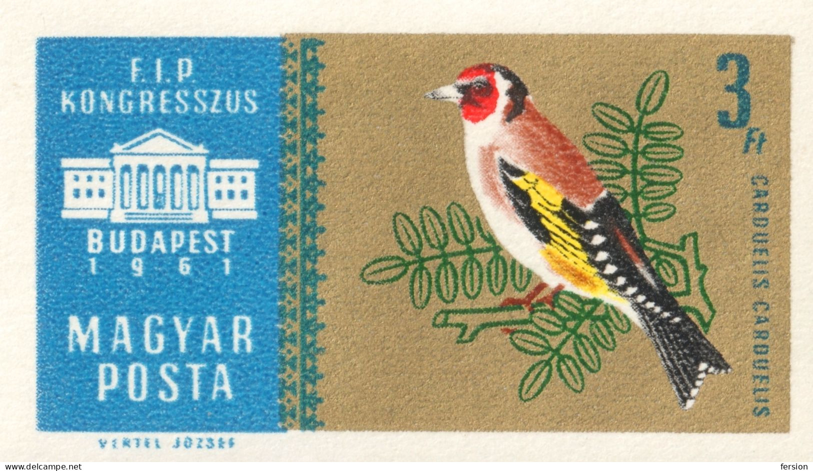 BUTTERFLY BIRD goldfinch FLAG FLOWER orchids orchid GOLD mini sheet SET 1961 Stamp Exhibition Budapest HUNGARY FIP