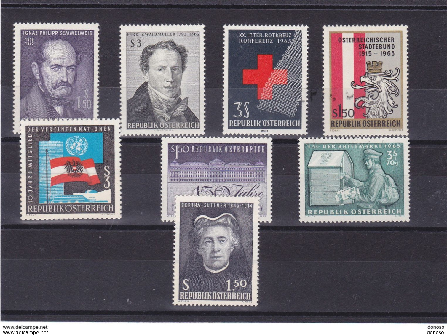 AUTRICHE 1965 Yvert 1028-1035 NEUF** MNH Cote 6,80 Euros - Ungebraucht