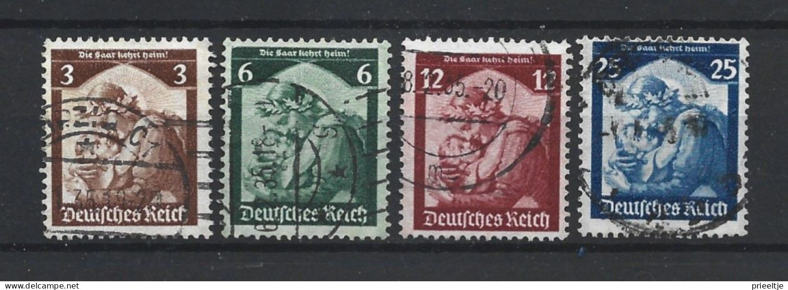 Deutsches Reich 1935 Saar Return Y.T. 524/527 (0) - Gebruikt
