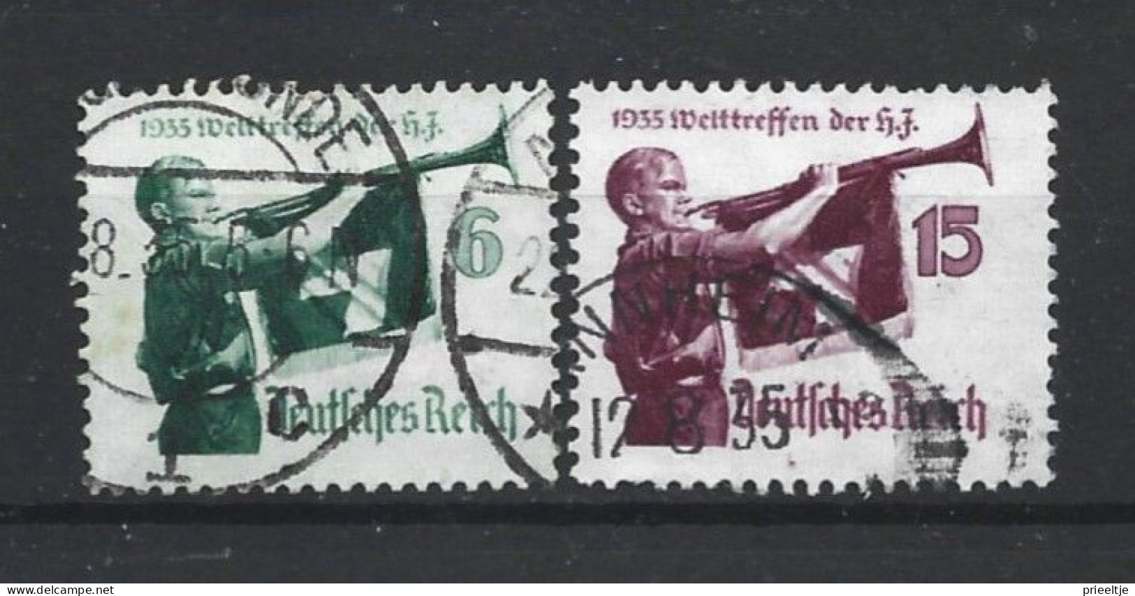 Deutsches Reich 1935 Welttreffen Der H.J. Y.T. 543/544 (0) - Gebruikt