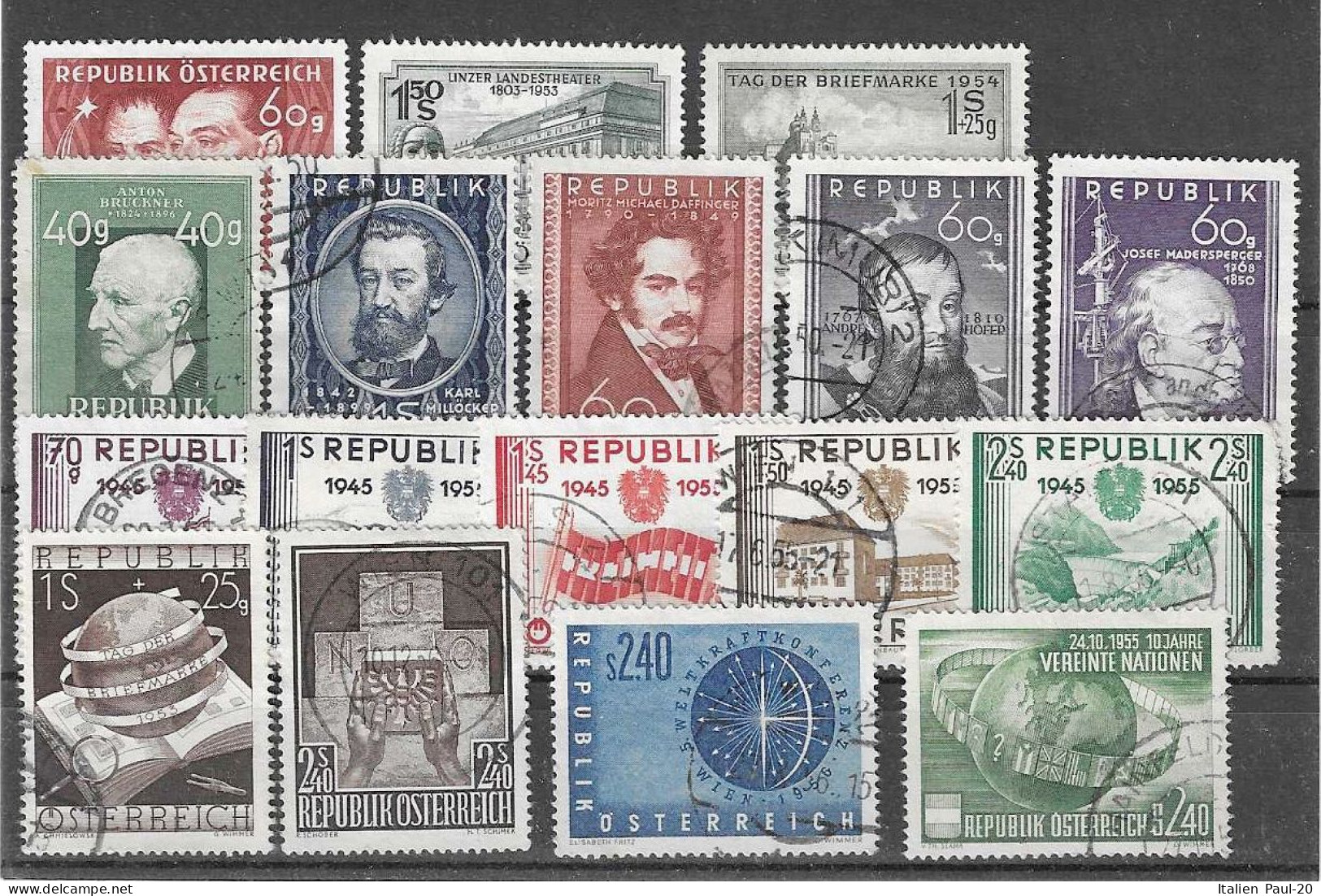 Österreich - Selt./gest. Ausgaben Aus 1953/55! - Used Stamps