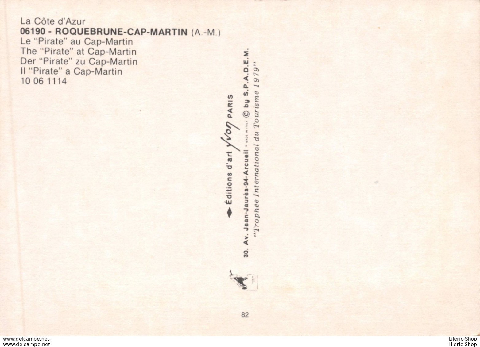 ROQUEBRUNE-CAP-MARTIN (A.-M). Le "Pirate" Au Cap-Martin - Cpm GF - - Roquebrune-Cap-Martin