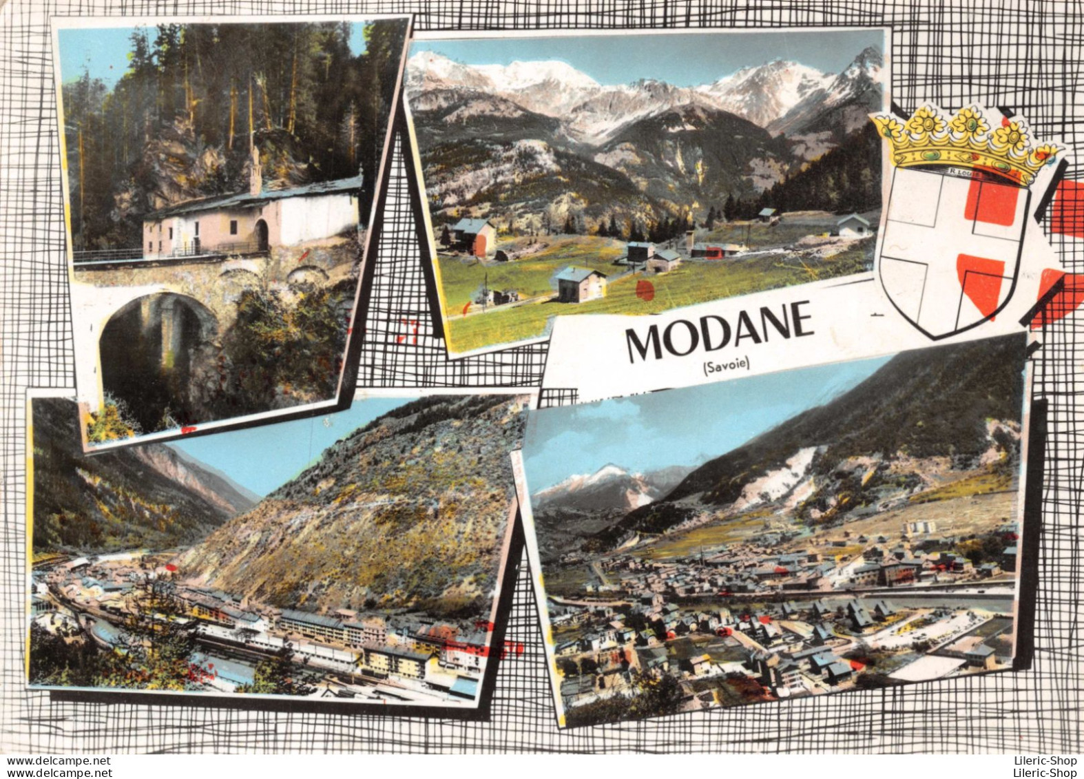 MODANE (Savoie) Multivues - Blason Cpsm Dentelée GF - Modane