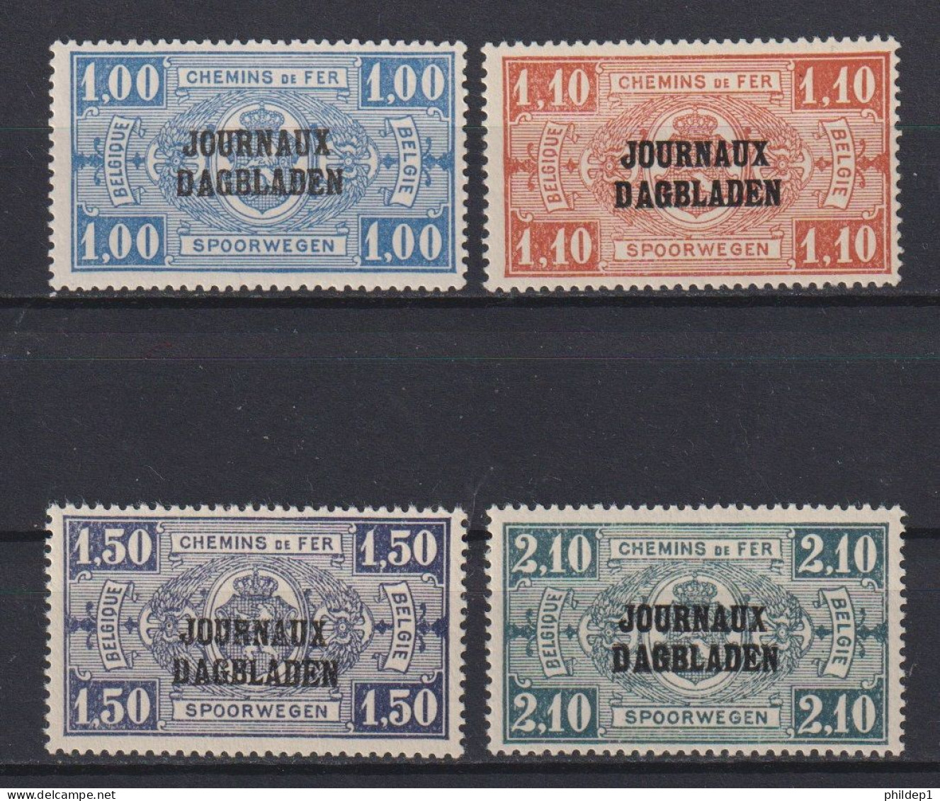 Belgique: COB N° JO37/40 **, MNH, Neuf(s). TTB !!!, Voir Le(s) Scan(s) !!! - Dagbladzegels [JO]