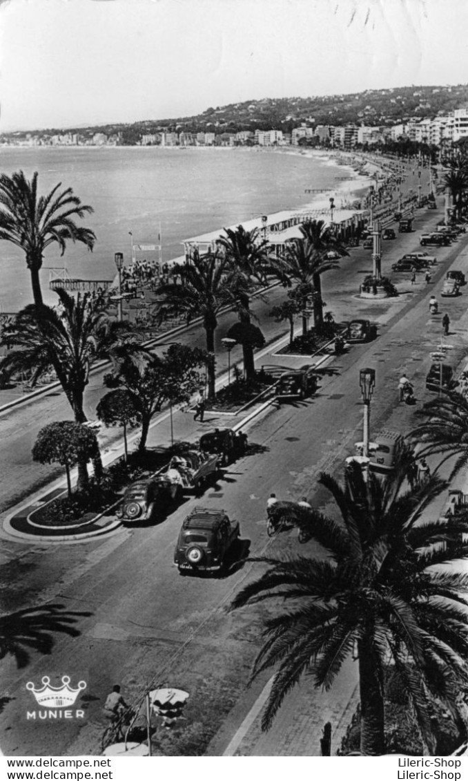 NICE - (06) La Promenade Des Anglais # Automobiles # Renault Prairie - Citroën Traction Cpsm Dentelée PF 1959 - Transport (road) - Car, Bus, Tramway