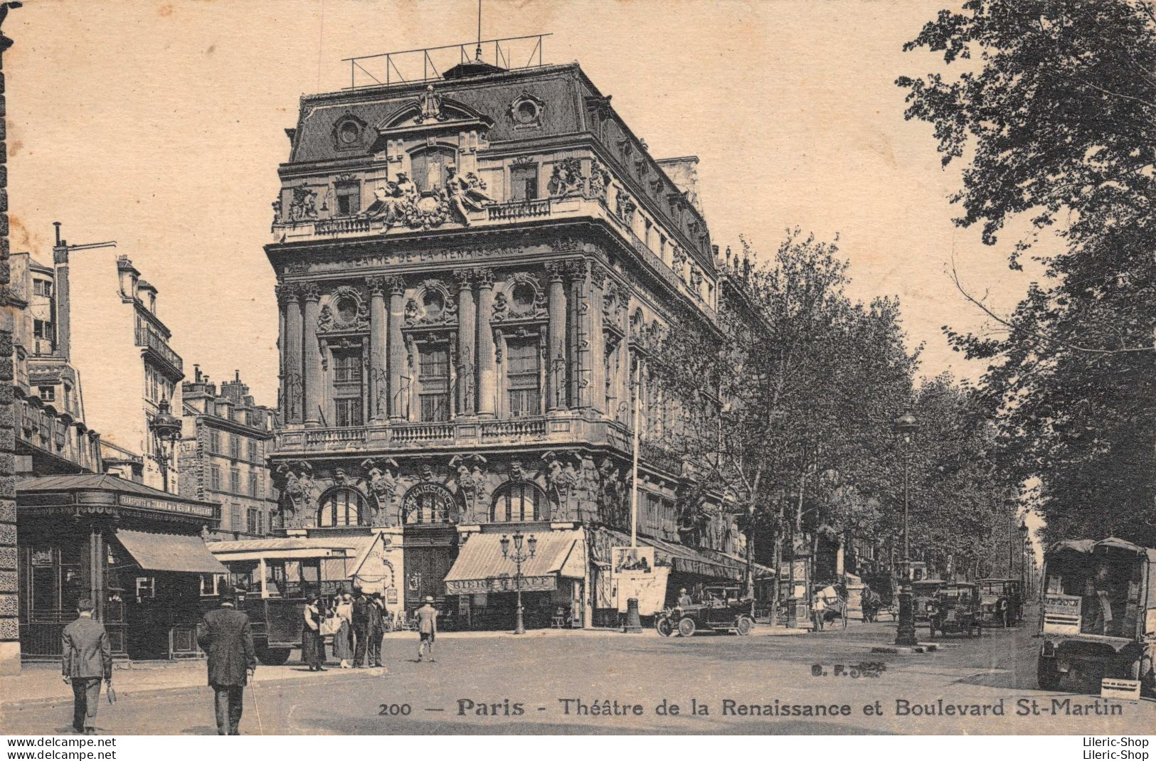 Paris (75) Théâtre De La Renaissance Et Boulevard St-Martin # Automobiles # Autobus # Camion En Livraison - District 10
