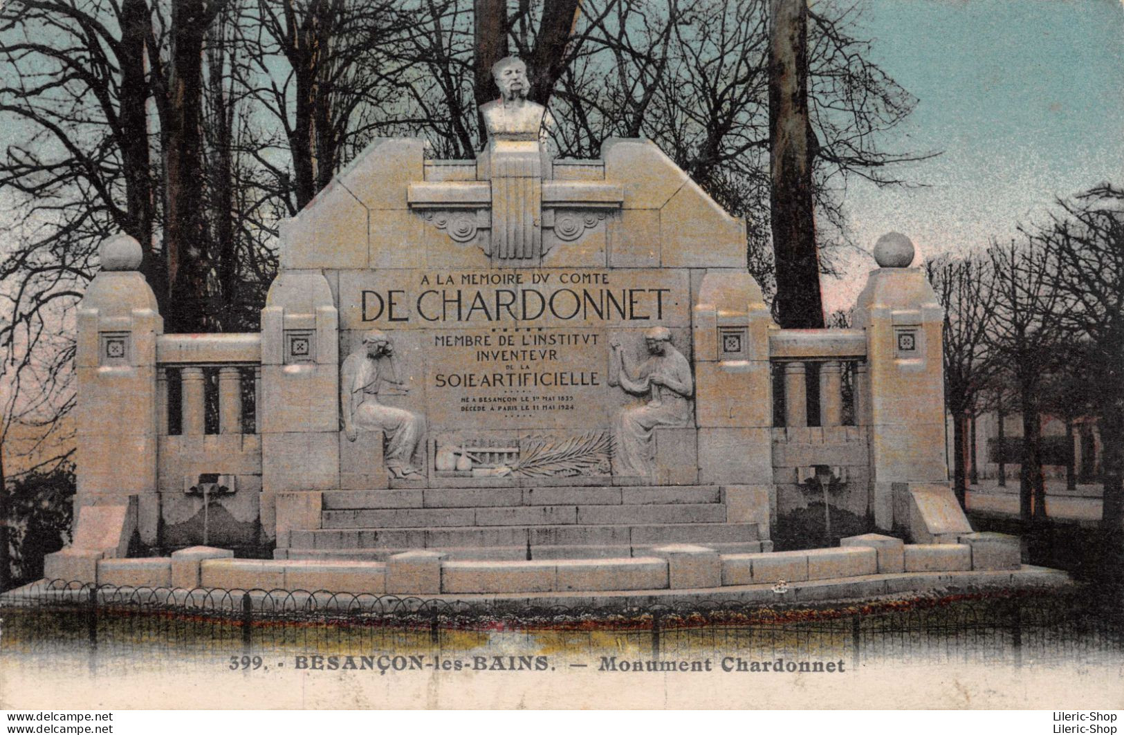 BESANÇON-les-BAINS(25)  Monument Chardonnet Cpa 1935 - Besancon