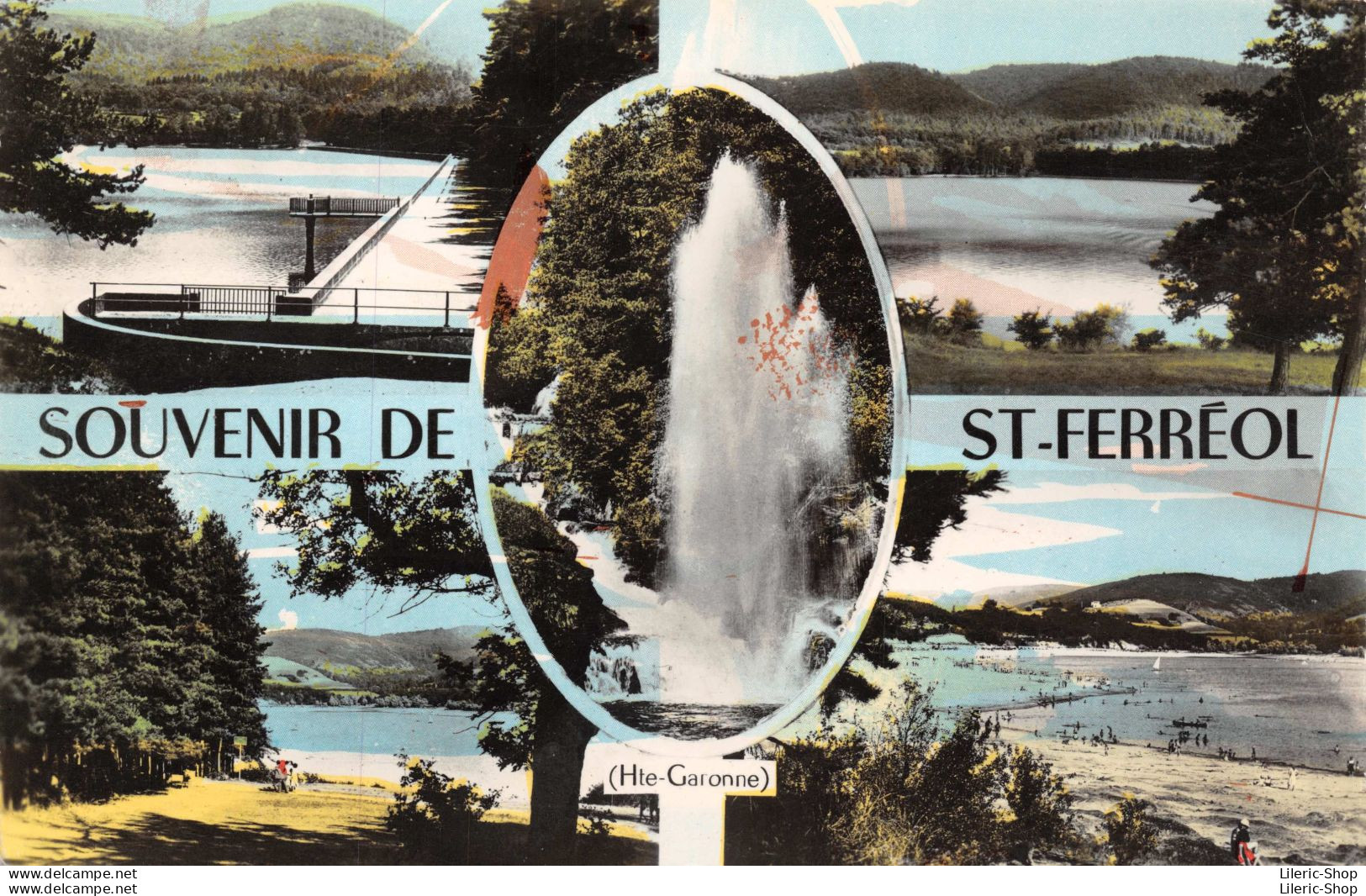 Souvenir De ST-FERRÉOL (Hte-Gar.) - Cpsm Dentelée PF - Saint Ferreol