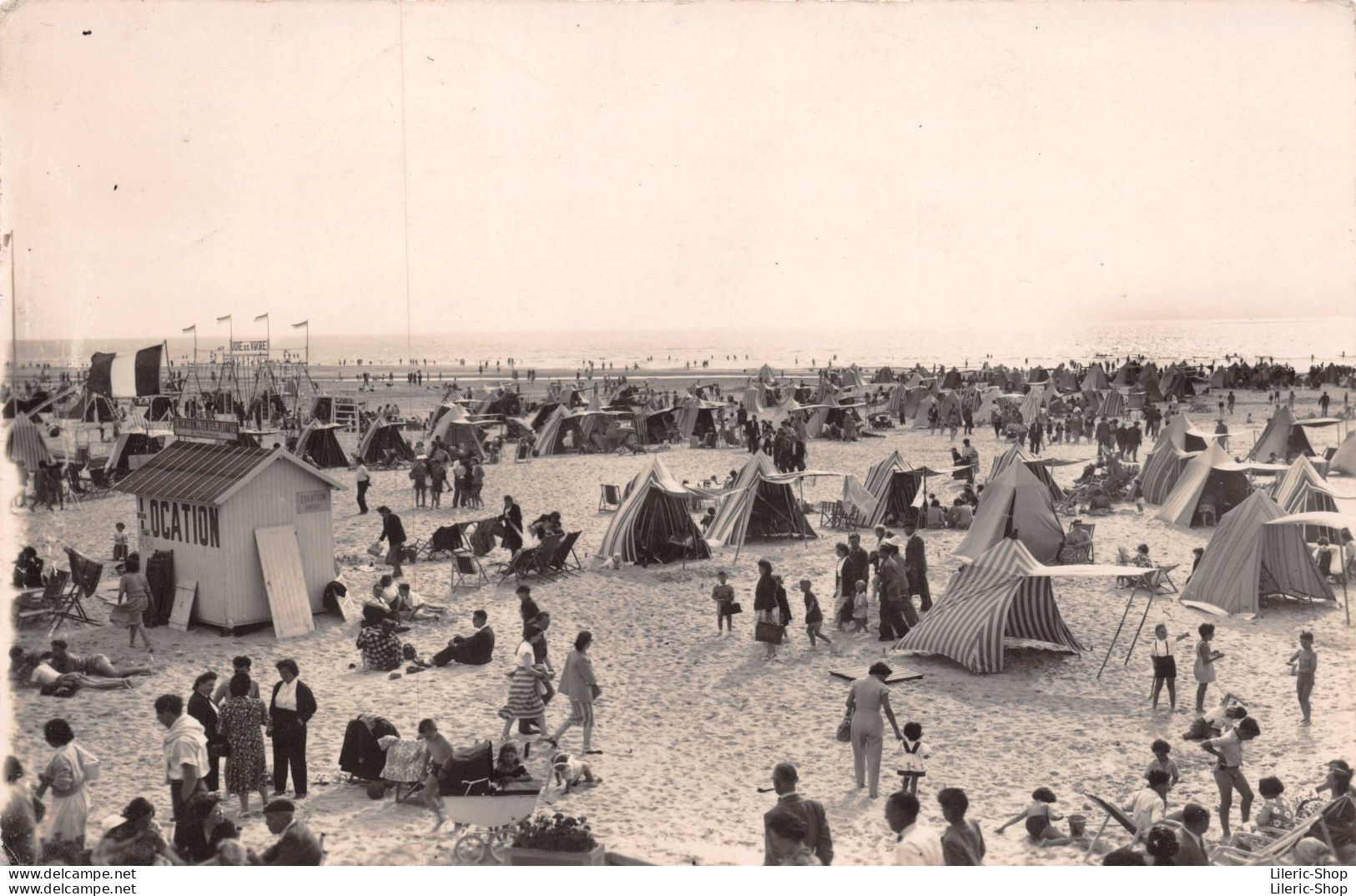 LE TOUQUET (P.-deC.) Vue Générale De La Plage Cpsm PF 1953 - Le Touquet