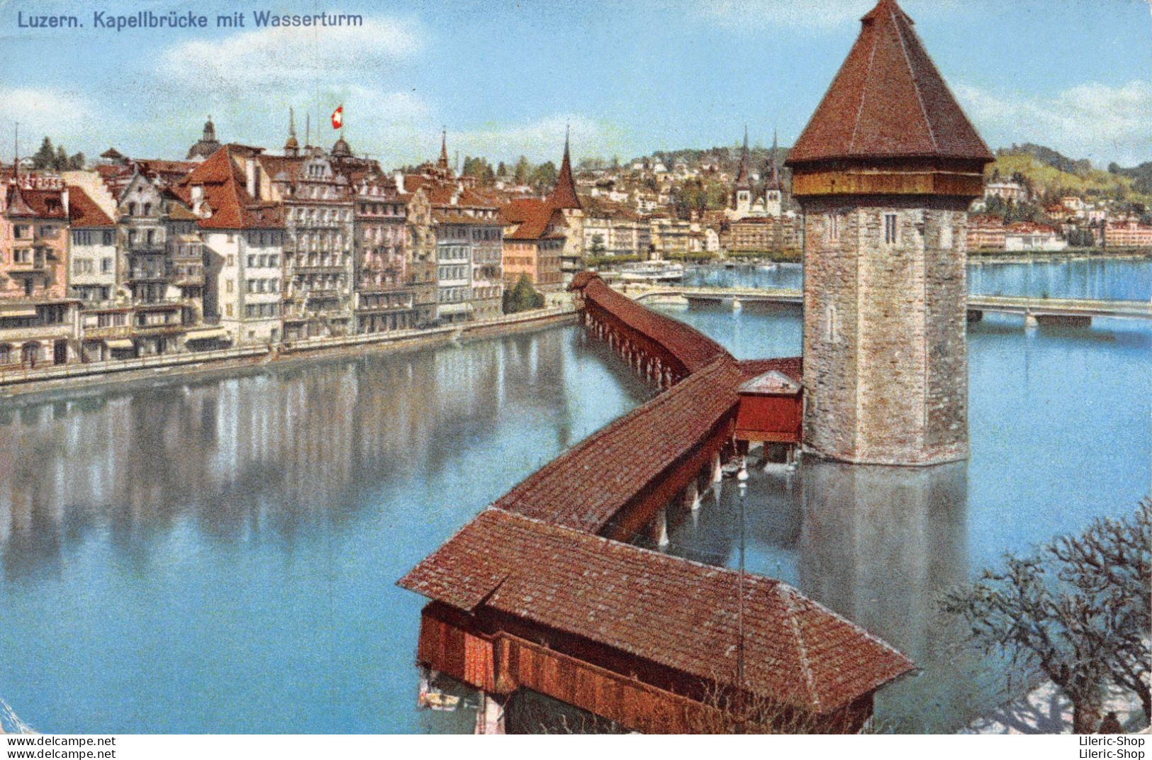 (Suisse) Luzern. Kapellbrücke Mit Wasserturm - Lucerna