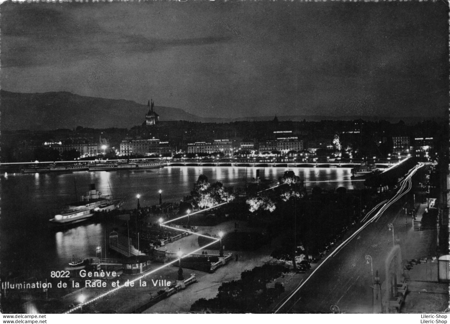 GENEVA (Switzerland)  Genève -  Illumination De La Rade Et De La Ville - Genève