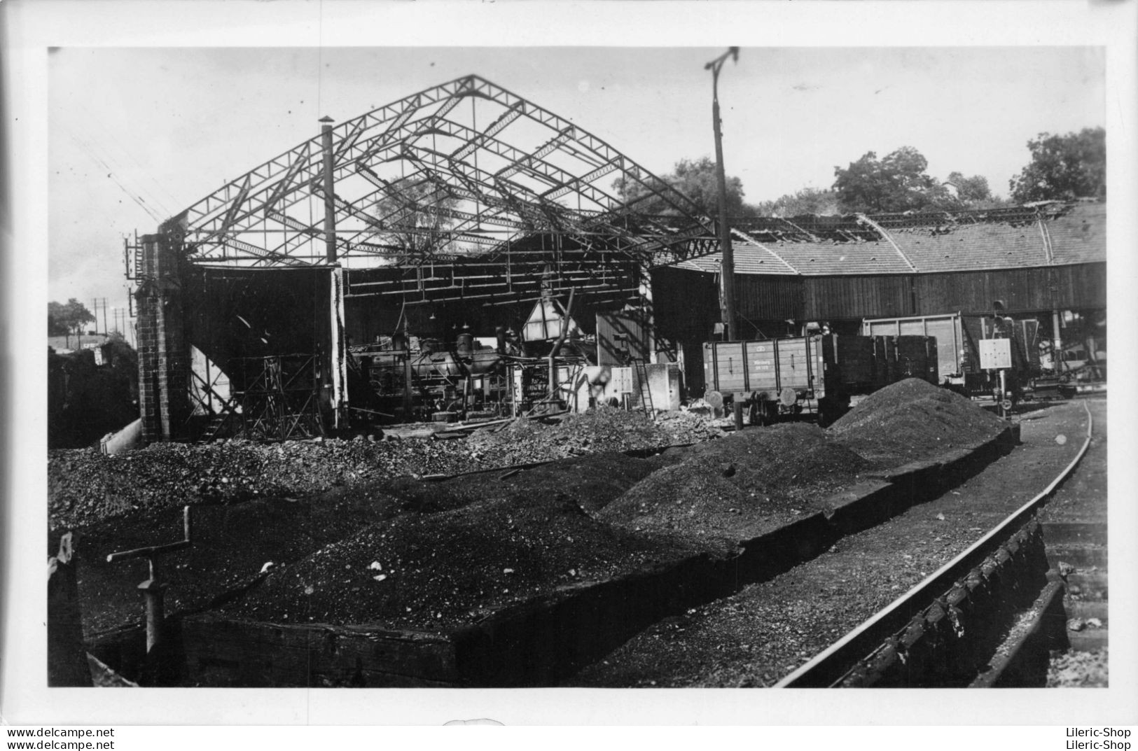 WW2 Photo Mallet Goulpeau Neufchâteau Bombardement De La Gare En 1944 - Guerre 1939-45