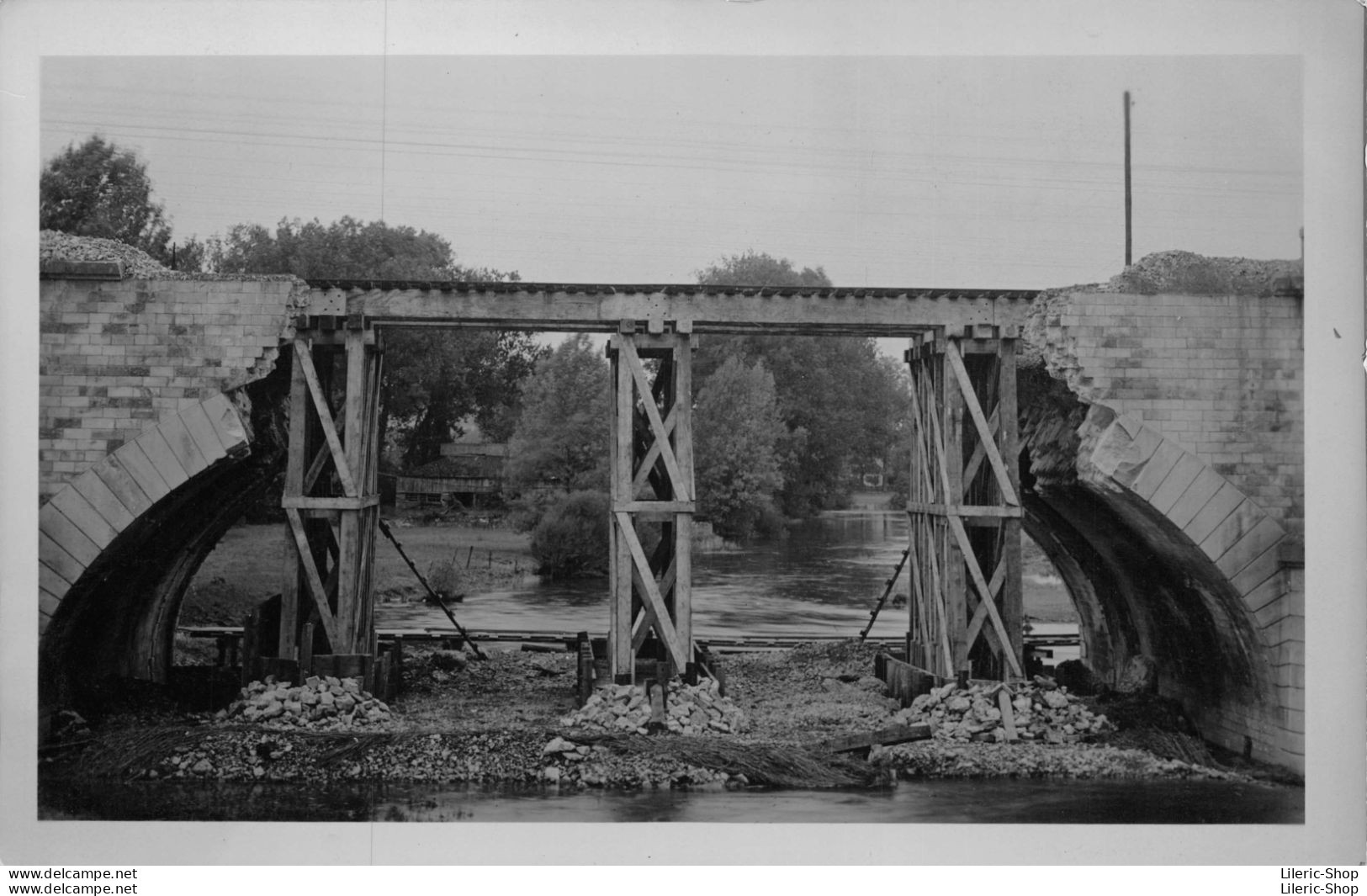 WW2 Photo Mallet Goulpeau Neufchâteau Destruction Des Cinq Ponts Après Le Bombardement En 1944 - Guerre 1939-45