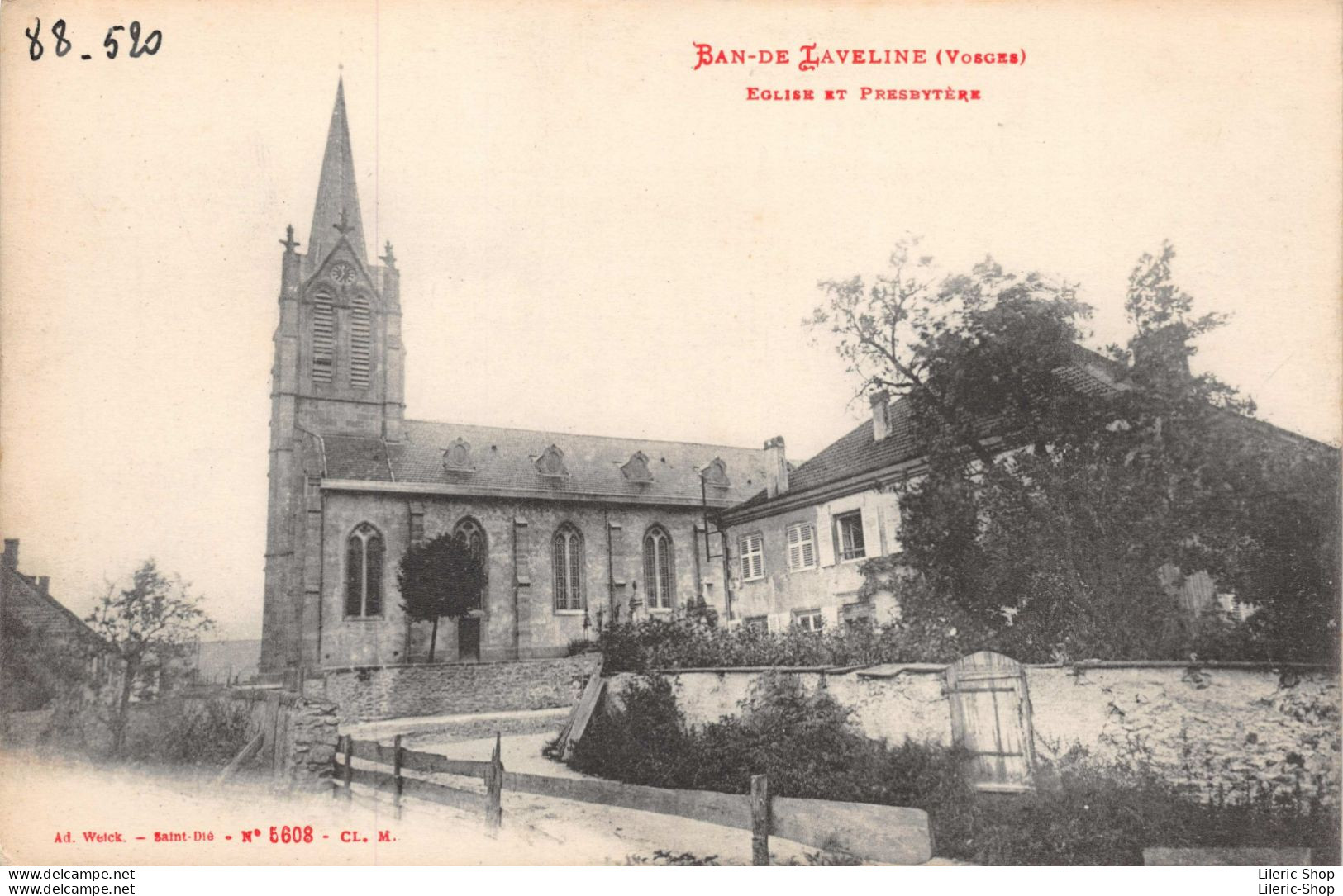 BAN-DE LAVELINE (VOSGES)..EGLISE ET PRESBYTERE - Other & Unclassified