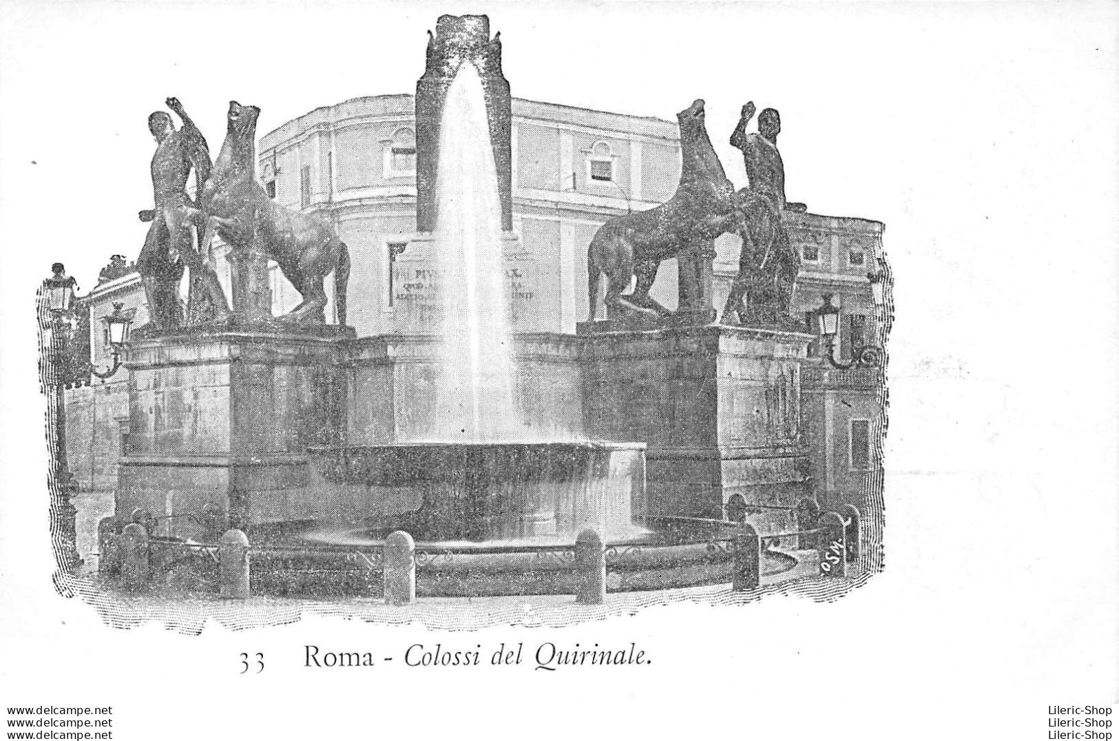 ROMA - Colossi Del Quirinale - Precursore Vecchia Cartolina - Other Monuments & Buildings