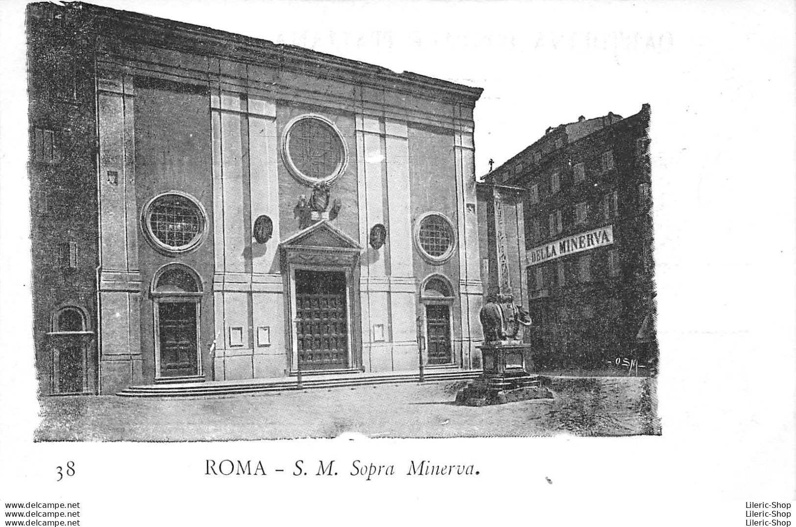 ROMA - S. M. Sopra Minerva.- Precursore Vecchia Cartolina - Autres Monuments, édifices