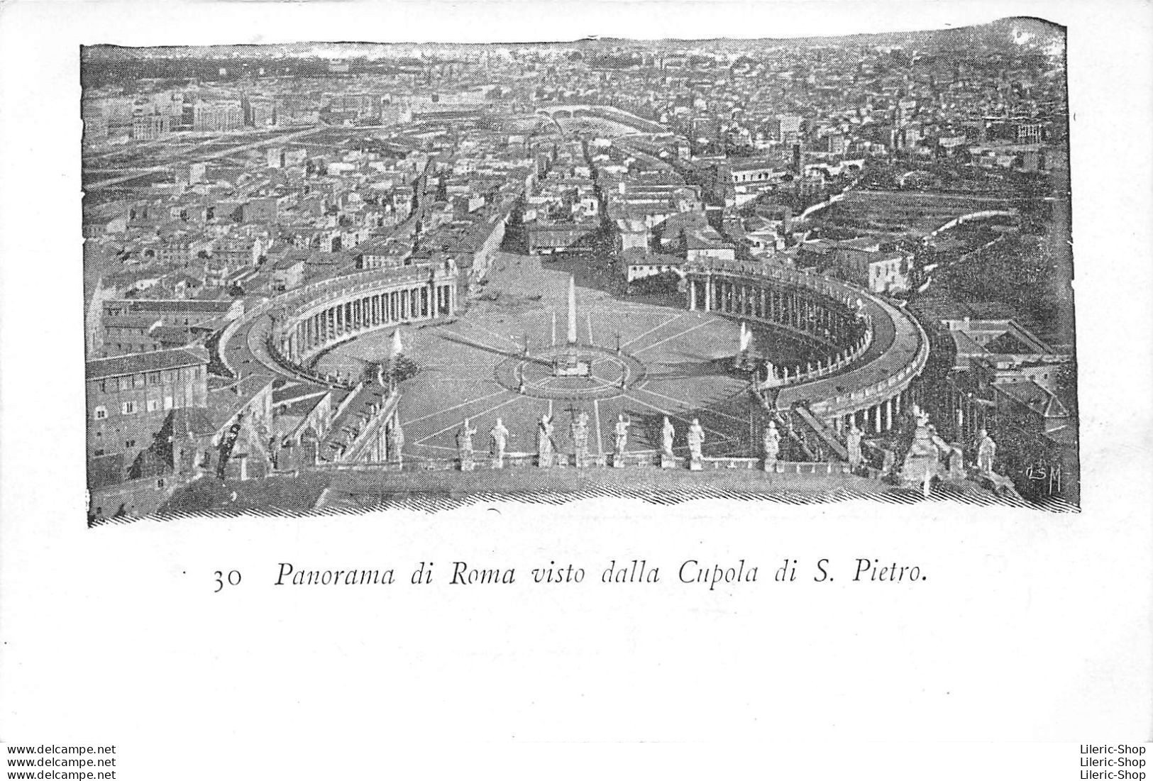 ROMA - Panorama Di Roma Visto Dalla Cupola Di S. Pietro - Precursore Vecchia Cartolina - San Pietro