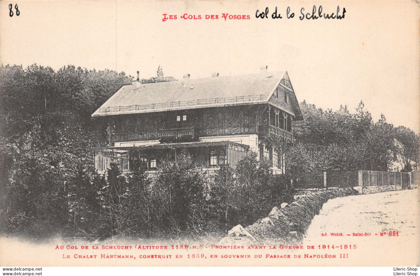 Lot De 8 Cpa Sur Les Cols Des Vosges Avant La Guerre De 1914 - Autres & Non Classés