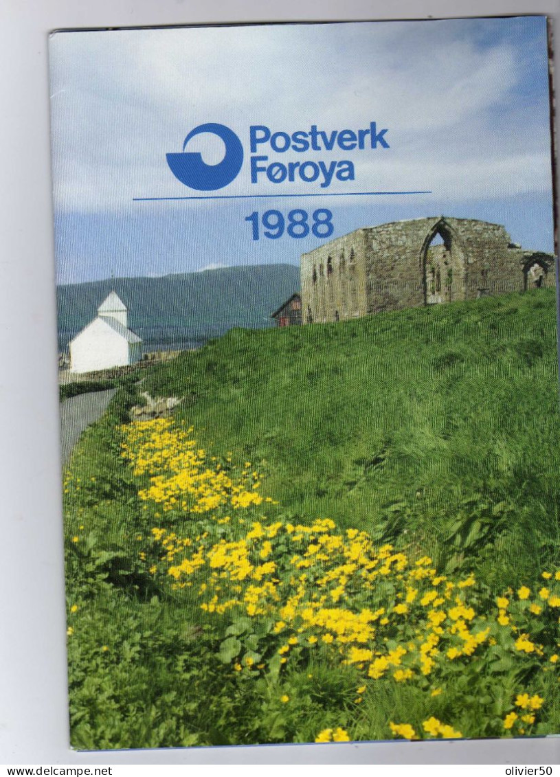 Iles Feroe - 1988 - Annee Complete  Dans Pack De Presentation - Neufs** - MNH - Faroe Islands