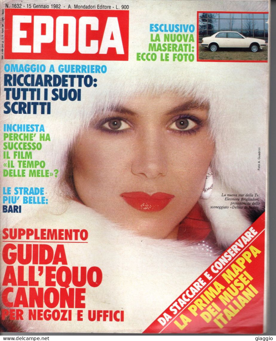 °°° RIVISTA EPOCA N° 1632 DEL 15 GENNAIO 1982 °°° - Autres & Non Classés