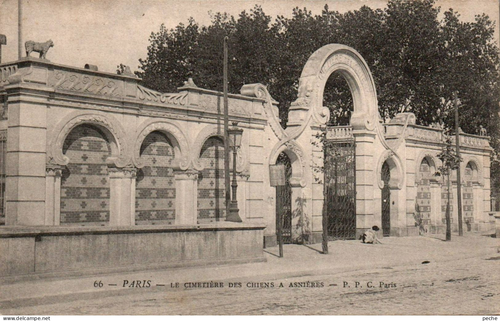 N°2893 W -cpa Le Cimetière Des Chiens à Asnières- - Asnieres Sur Seine