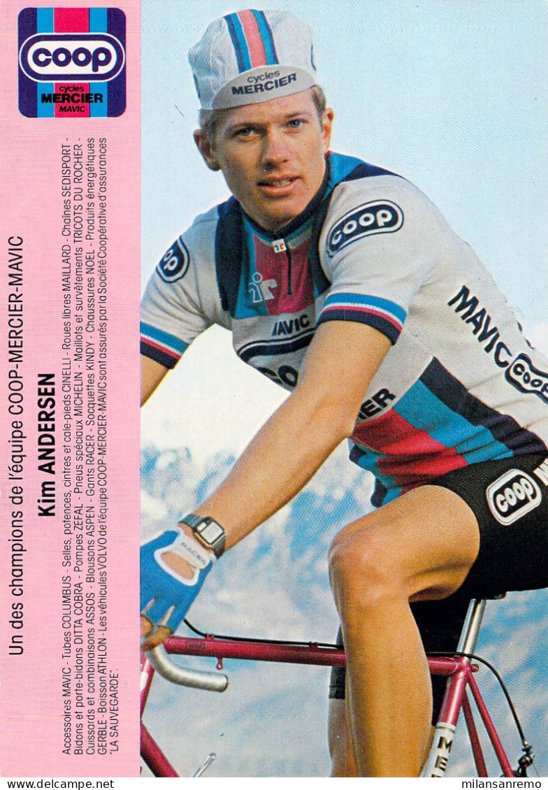 CYCLISME: CYCLISTE : KIM ANDERSEN - Cyclisme