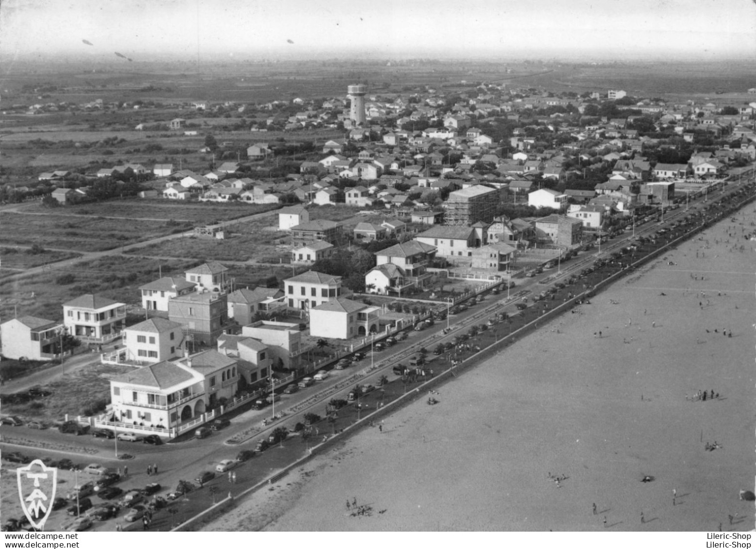 VALRAS-PLAGE (34) Très Belle Vue Aérienne -  Bd Du Front De Mer   Cpsm GF 1956 - Autres & Non Classés