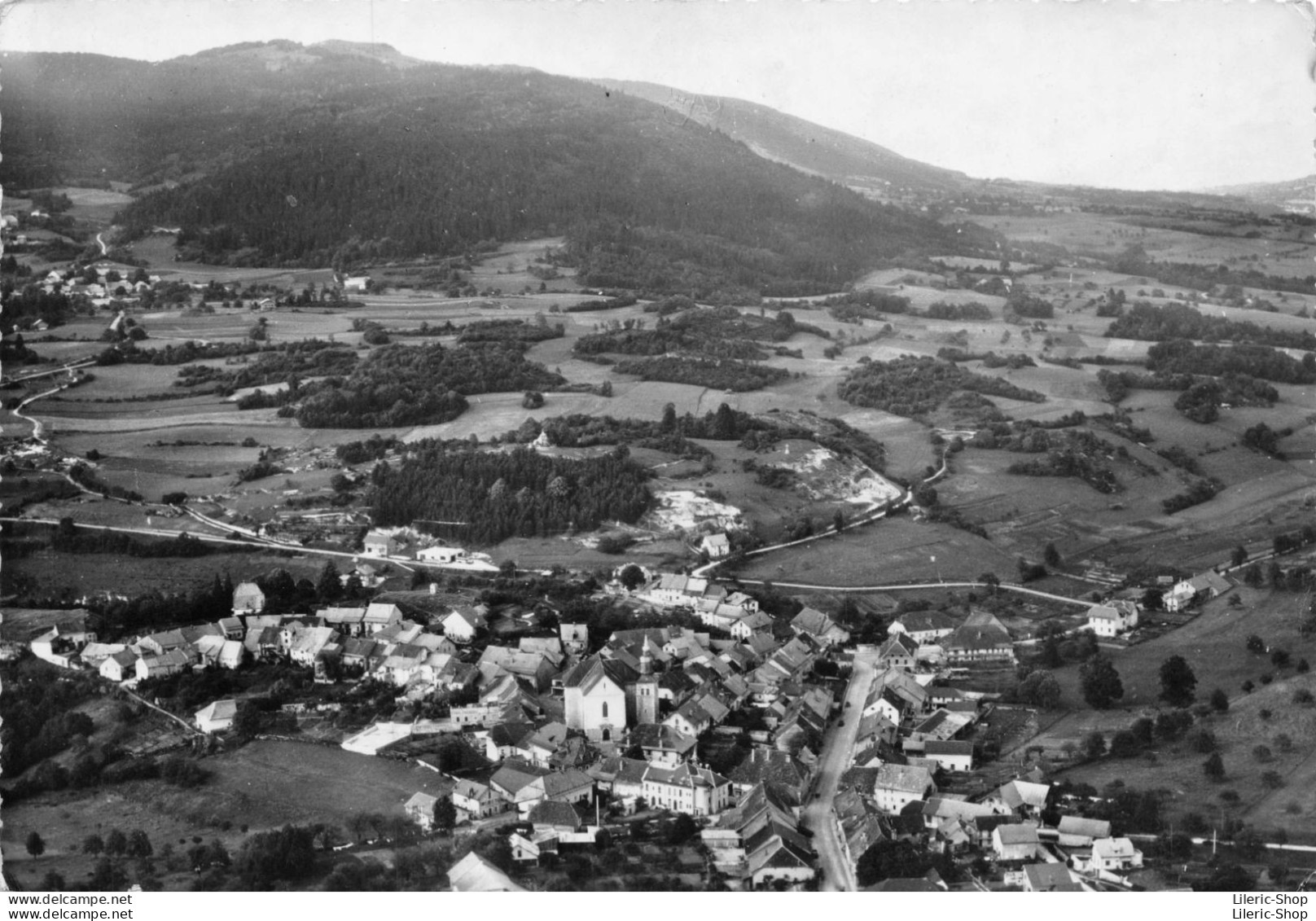 CRUSEILLES (Haute-Savoie) Vue Générale Aérienne; Dans Le Fond, Le Mont Salève Cpsm GF - Autres & Non Classés