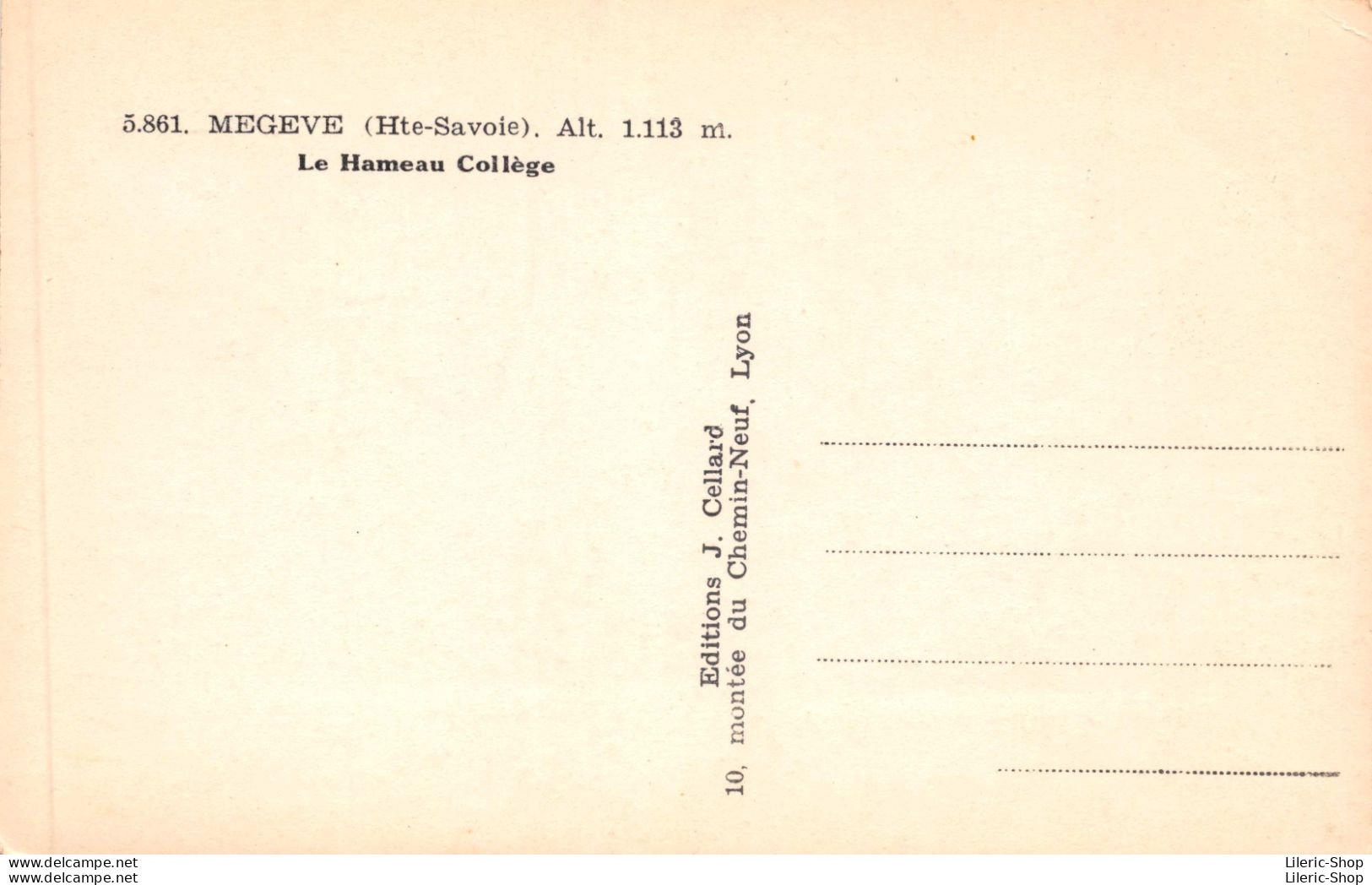 MEGEVE (Hte-Savoie)  Le Hameau Collège Cpsm PF ± 1950 - Megève