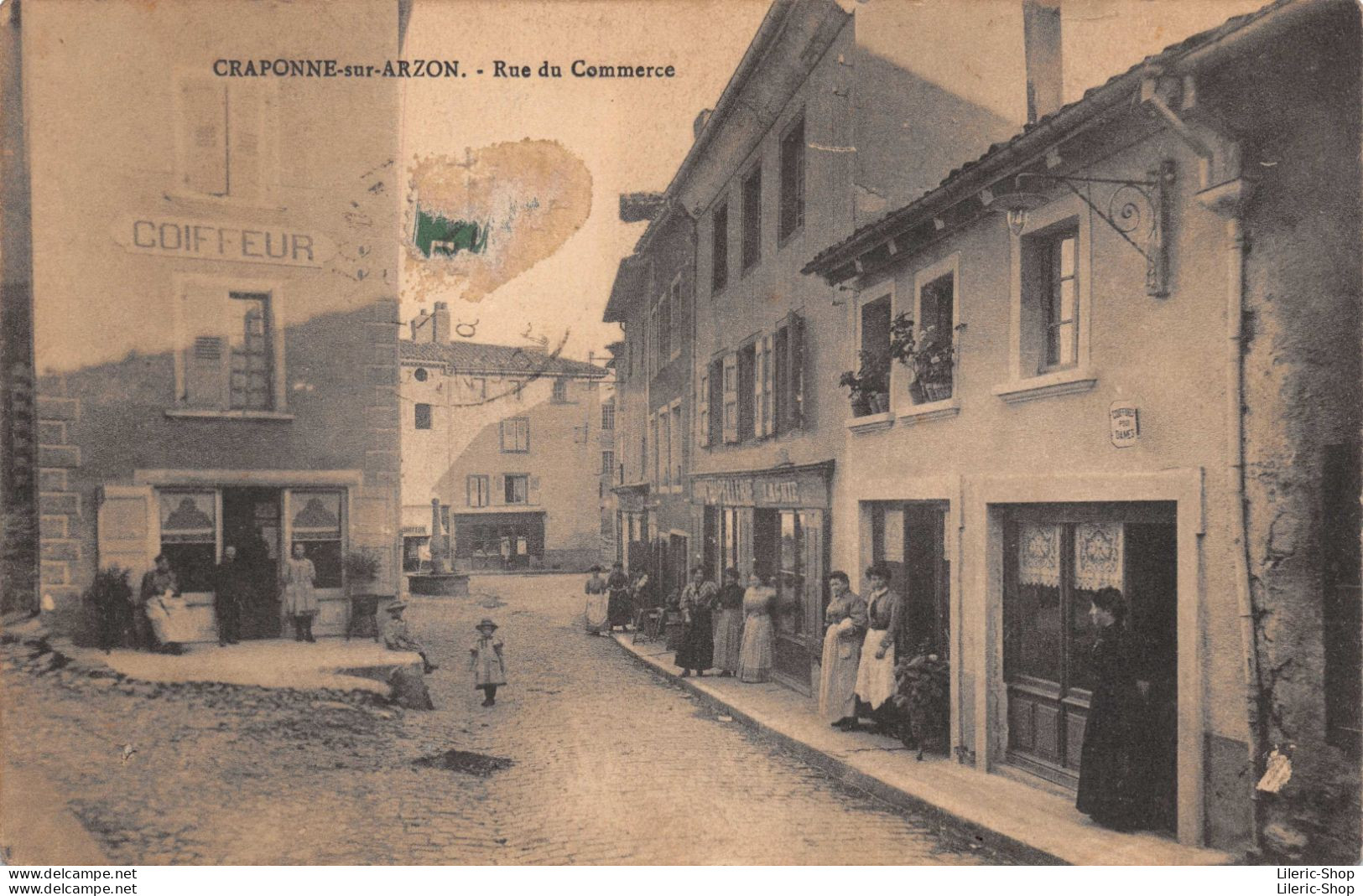 CRAPONNE-sur-ARZON.(43) Rue Du Commerce - Coiffeur - Chapellerie LAGNIE - Craponne Sur Arzon