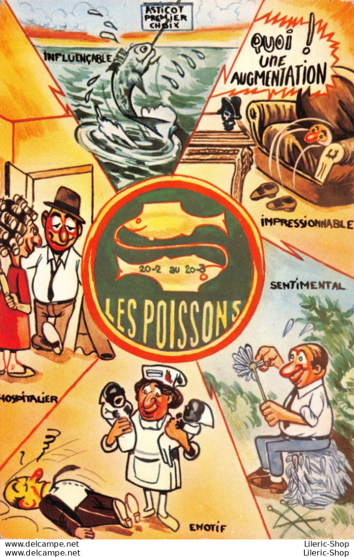 # Humour # Pêche # Les Poissons Cpsm GF - Humour