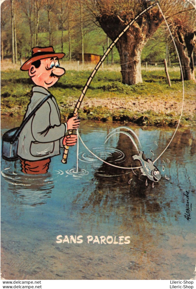 # Humour # Pêche # SANS PAROLES Cpsm GF - Humour